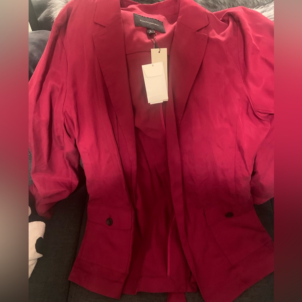 BNWT BANANA REPUBLIC CUPRO BLAZER SIZE M